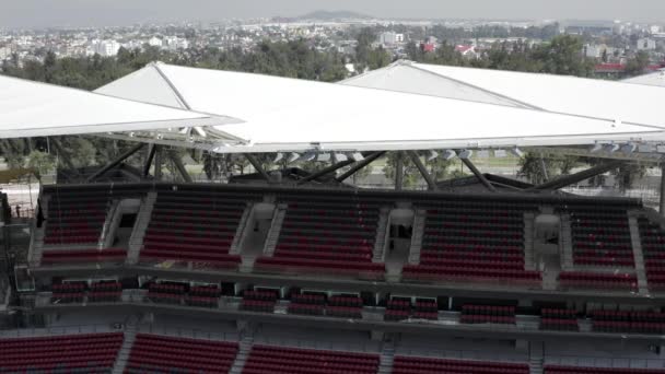 Diablos Rojos Csapat Alfredo Harp Helu Stadionjának Teteje Ülései Mexikóvárosban — Stock videók