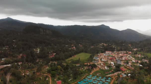 Landscapes Valleys Taita Hills Kenya Aerial Shots Day Light — Stock video
