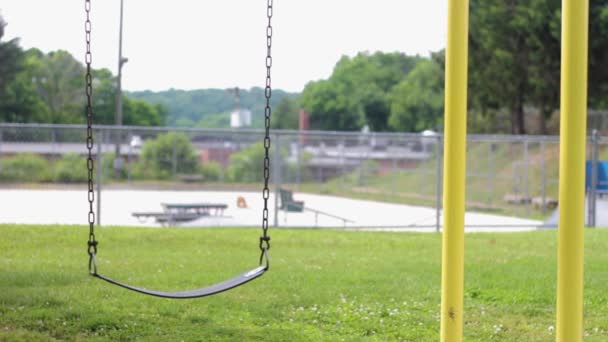 Static Shot Swing Moving Park Clip Shot Park Lewisburg West — Stock Video