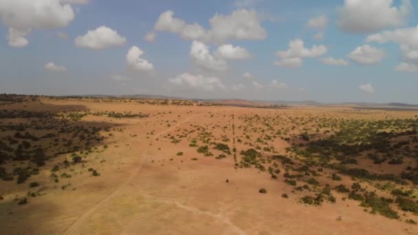 Timelapse Aéreo Sabana Cerca Laikipia Kenia — Vídeo de stock