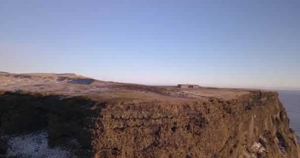 Widok Lotu Ptaka Reynisfjara Black Sand Beach — Wideo stockowe