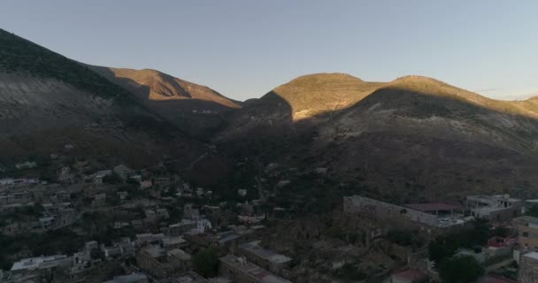 Aerial Drone Shot Real Catorce Morning San Luis Potosí México — Vídeo de stock