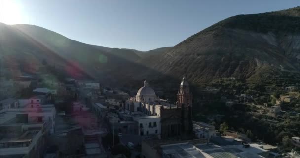 Church Real Catorce Sunrise San Luis Potosi Mexico — 비디오