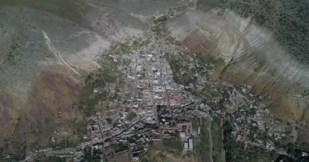 Plano Alto Aéreo Real Catorce San Luis Potosí México — Vídeo de stock