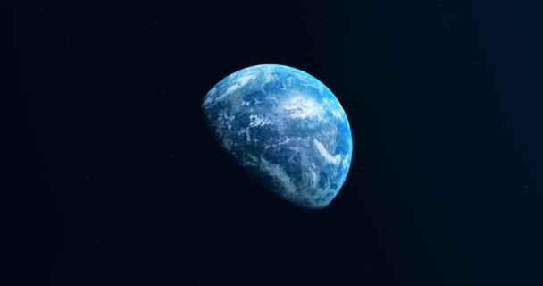 Earth Seen Space Uhd Realistic Animation North South America — 图库视频影像