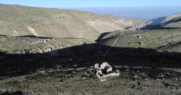 Vista Aérea Pueblo Fantasma Real Catorce San Luis Potosí México — Vídeos de Stock