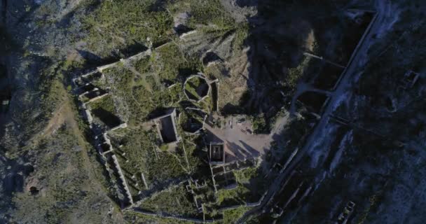 Foto Aérea Del Pueblo Fantasma Real Catorce San Luis Potosí — Vídeo de stock