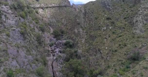 Aerial Shot Canon Real Catorce San Luis Potosi Mexico — Stok video