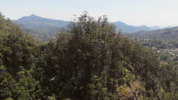 Groene Weelderige Landschappen Van Taita Hills Kenia Luchtfoto — Stockvideo