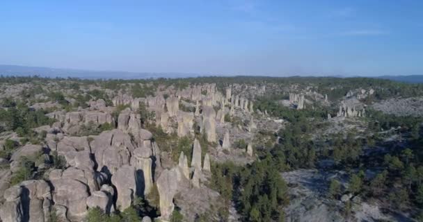 Szerokie Ujęcie Valle Loss Region Kanionu Miedziowego Chihuahua — Wideo stockowe