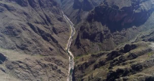 Foto Aérea Del Río Urique Divisadero Región Del Cañón Del — Vídeo de stock