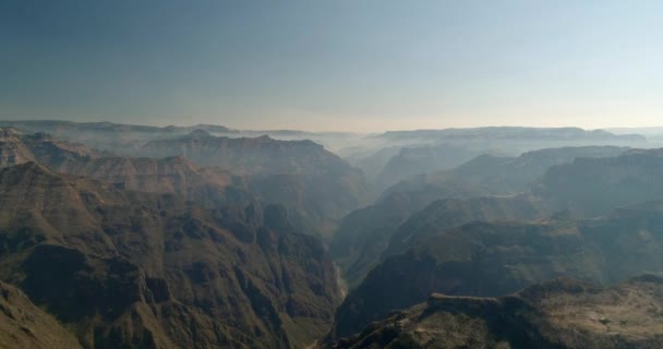 Drone Aéreo Disparado Canhão Urique Divisadero Região Canhão Cobre Chihuahua — Vídeo de Stock