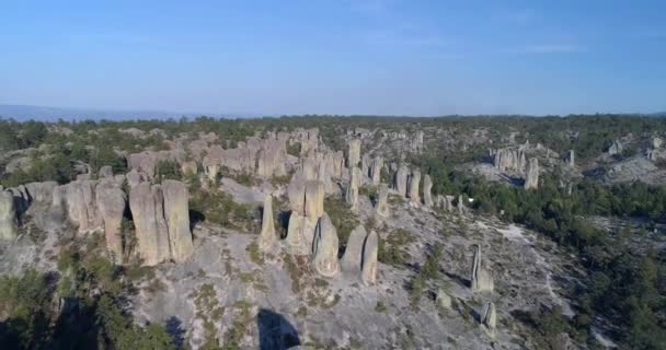 Valle Loss Monies Bakır Kanyon Bölgesi Chihuahua Daki Kaya Oluşumlarının — Stok video