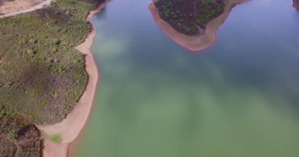 Lake Albufeira Portugal People Sup Ing — ストック動画