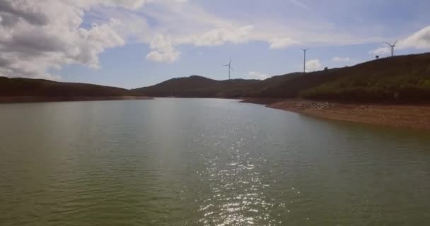 Lake Albufeira Portugal People Sup Ing — Vídeo de stock