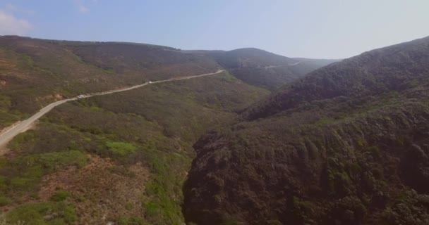 Kustlijn Van Algarve Portugal Luchtfoto — Stockvideo