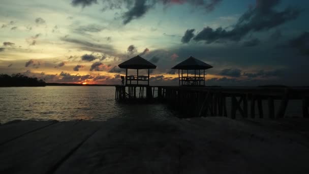 Coucher Soleil Sur Quai — Video