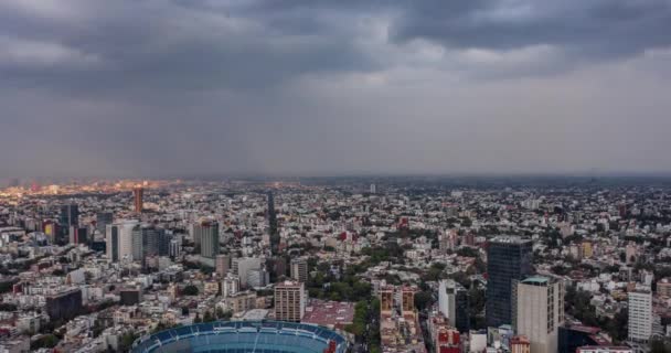 Hiperlpase Aérea Bullring Monumental Plaza Toros México Dia Celebração Virgen — Vídeo de Stock