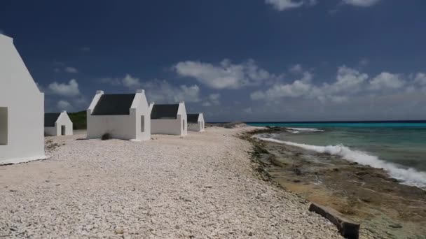 Bonaire Műemlékei Rabszolga Kunyhói — Stock videók