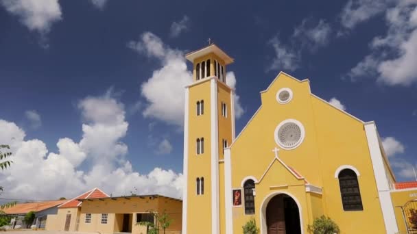 Uma Igreja Rincon Bonaire — Vídeo de Stock