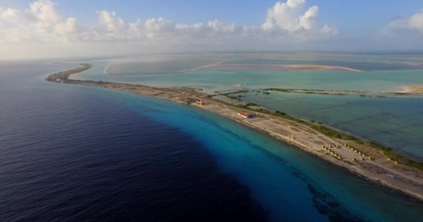 Památky Chatrče Otroků Bonaire — Stock video