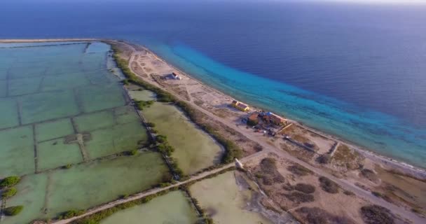 Monuments Slave Huts Bonaire — Stock Video