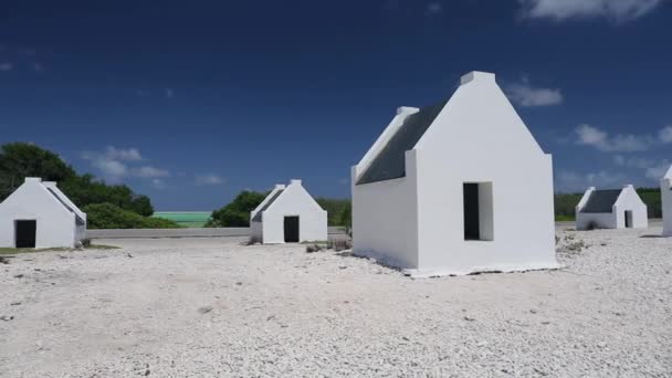 Bonaire Műemlékei Rabszolga Kunyhói — Stock videók