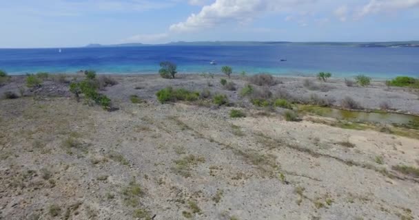 Piccola Isola Disabitata Klein Bonaire — Video Stock