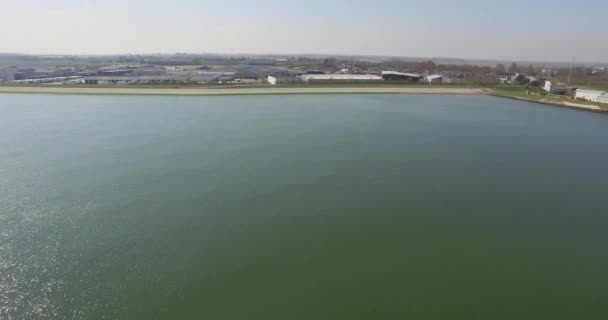Flygfoto Den Berömda Fiskestaden Hamnen Yerseke Nederländerna — Stockvideo
