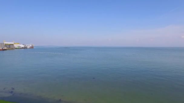 Aérien Célèbre Ville Pêche Port Yerseke Aux Pays Bas — Video