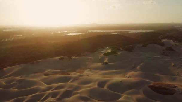 ブラジル カンブコの砂丘の夕日 — ストック動画