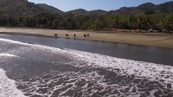 Luchtfoto Drone Beelden Buurt Van Hotel Punta Islita Costa Rica — Stockvideo