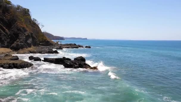 Aerial Drone Filmación Cerca Del Hotel Punta Islita Costa Rica — Vídeo de stock