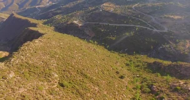 Aerial Kis Falvak Hegyek Karpathos Görögország — Stock videók