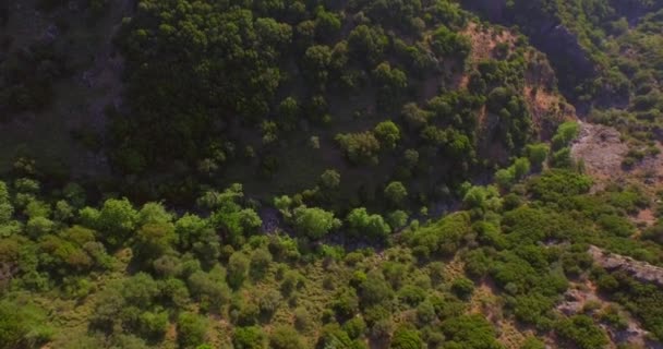 Luchtfoto Bergachtige Regio Van Lesbos Eiland Griekenland — Stockvideo