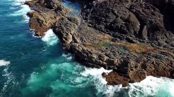 Imagini Aeriene Piscină Sirenă Noua Zeelandă — Videoclip de stoc