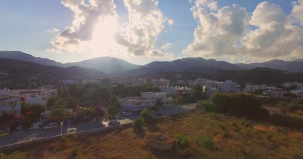 Aerial Karpathos Városa Görögországban — Stock videók