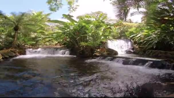 Este Lapso Tiempo Una Las Varias Aguas Termales Naturales Tabacón — Vídeos de Stock