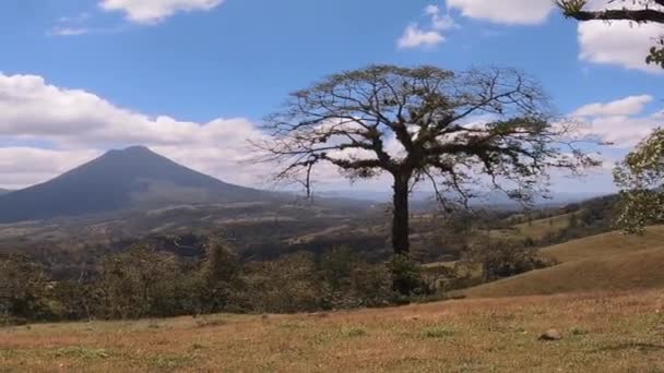 Снято Gopro Black Знаменитый Вулкан Ареналь Коста Рике Высоте 5437 — стоковое видео