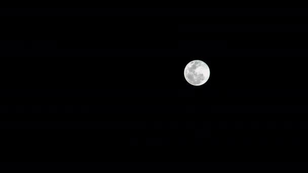 Noche Lapso Tiempo Nubes Persiguiendo Luna — Vídeos de Stock