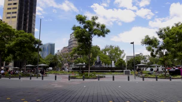 Jalan Jalan Kota Meksiko Dan Plaza — Stok Video