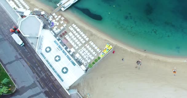 Cannes Vista Aérea Sobre Croisette — Vídeo de Stock