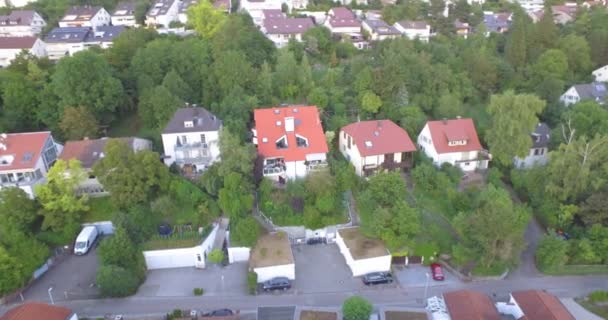 Luchtfoto Stadsgezicht Van Leonberg — Stockvideo