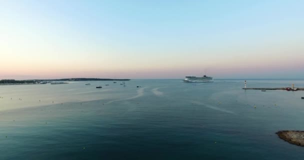 Cannes Vista Aérea Sobre Croisette — Vídeo de Stock