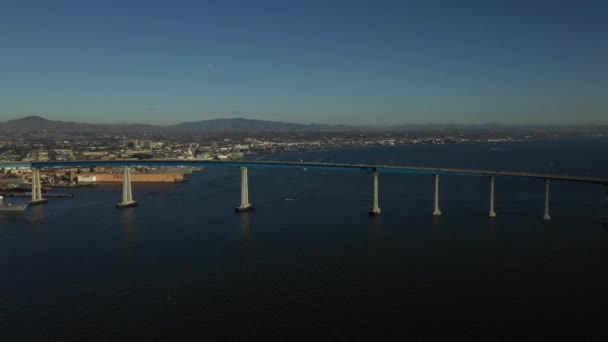 Flygdrönare Video Downtown San Diego Skjuten Med Mavic Pro Drone — Stockvideo