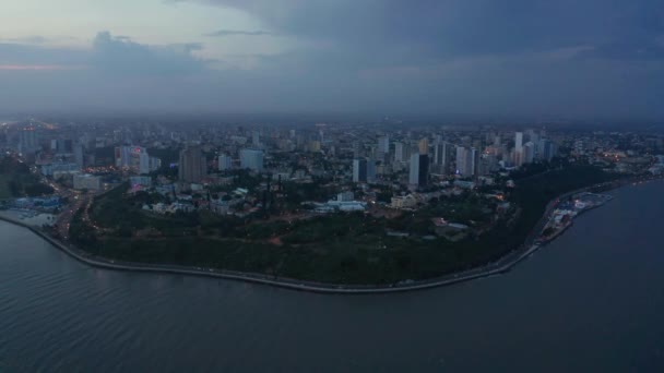 Mozambik Maputo Nun Hasselblad Siluetini Göster — Stok video