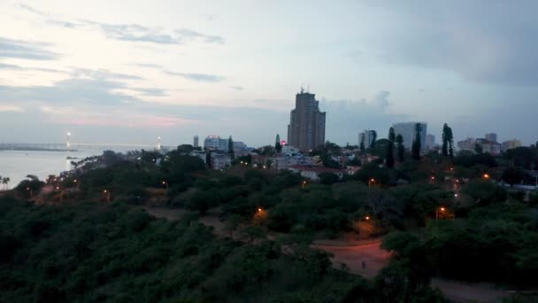 Μοζαμβίκη Skyline Maputo Drone Πλάνα — Αρχείο Βίντεο