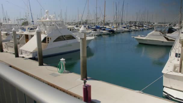 Artesanía Placer Puerto Deportivo California — Vídeos de Stock