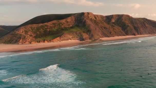 Lotnisko Plaże Surfingowe Cordoamy Castelejo Algarve Portugalia — Wideo stockowe