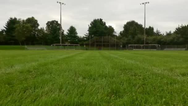 Campo Béisbol Dolly Outfield — Vídeos de Stock